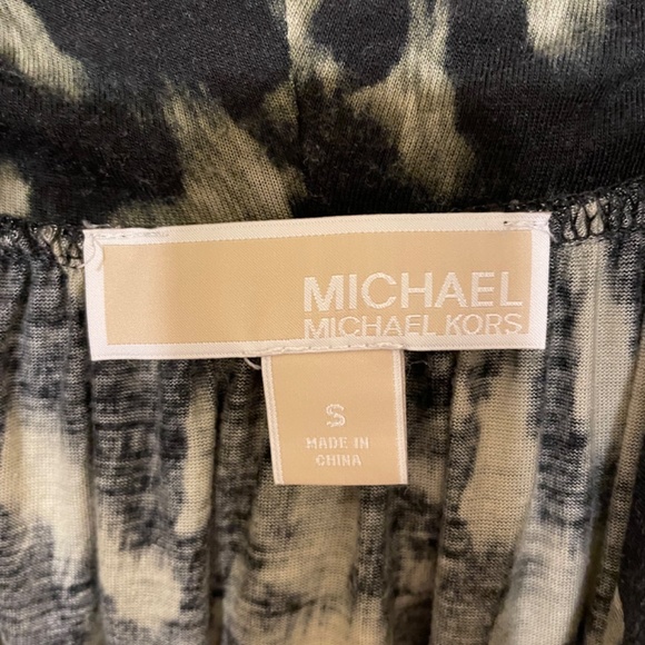 Michael Kors cowl neck sleeveless animal print top, Size S - Picture 3 of 3